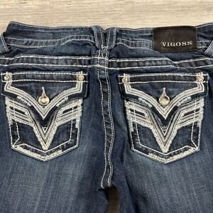 Vigoss Jeans The New York Capri Women's Size 28 (Actual‎ 30X22) Bling Low Rise